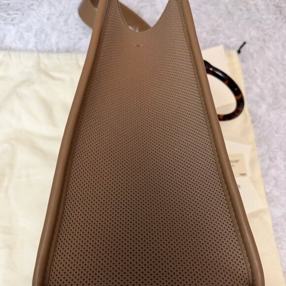 FENDI Technical Fabric Plexiglass FF Medium Fendi Sunshine Shopper Tote Beige - Picture 9 of 16